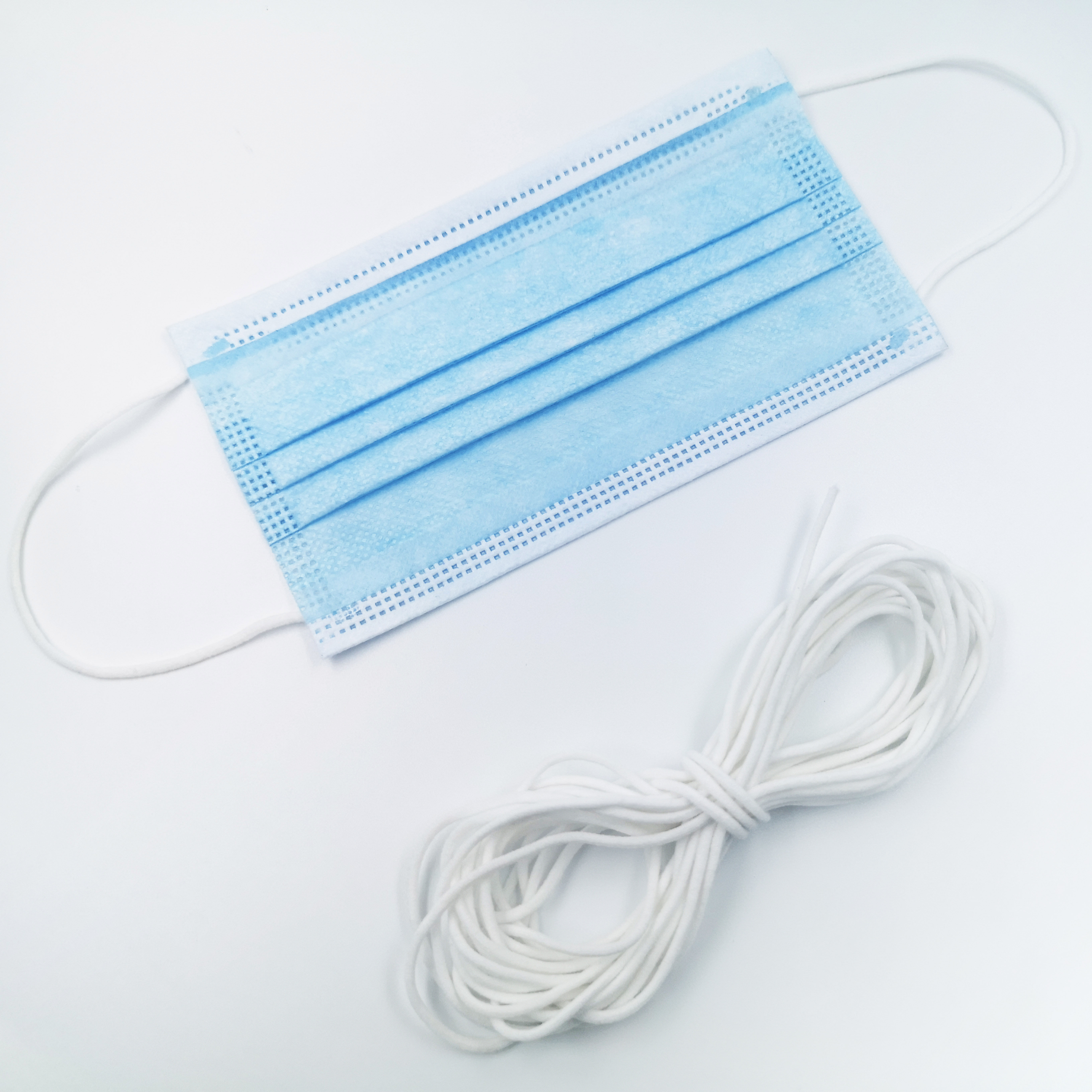 Disposable Earloops White Round Elastic For Mask