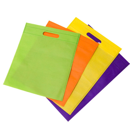 Wholesale promotion recycle D cut nonwoven shopping bag