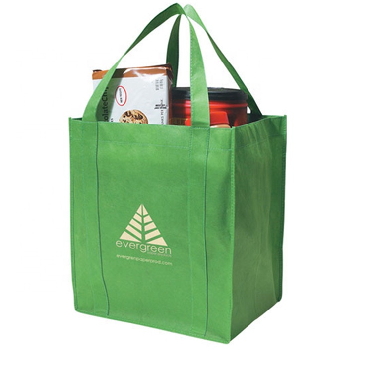Reusable Large Nonwoven Grocery Tote Shopping Bag